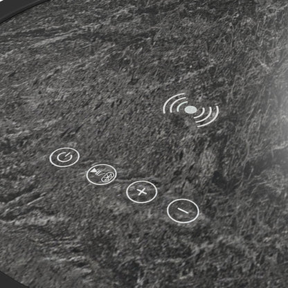 Halo - Round Smart End Table - Black