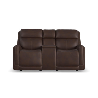 Alister - Power Gliding Loveseat With Console, Power Headrests & Lumbar
