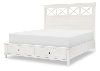 XXX's And OOO's - King Storage Footboard - Cotton