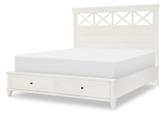 XXX's And OOO's - King Storage Footboard - Cotton