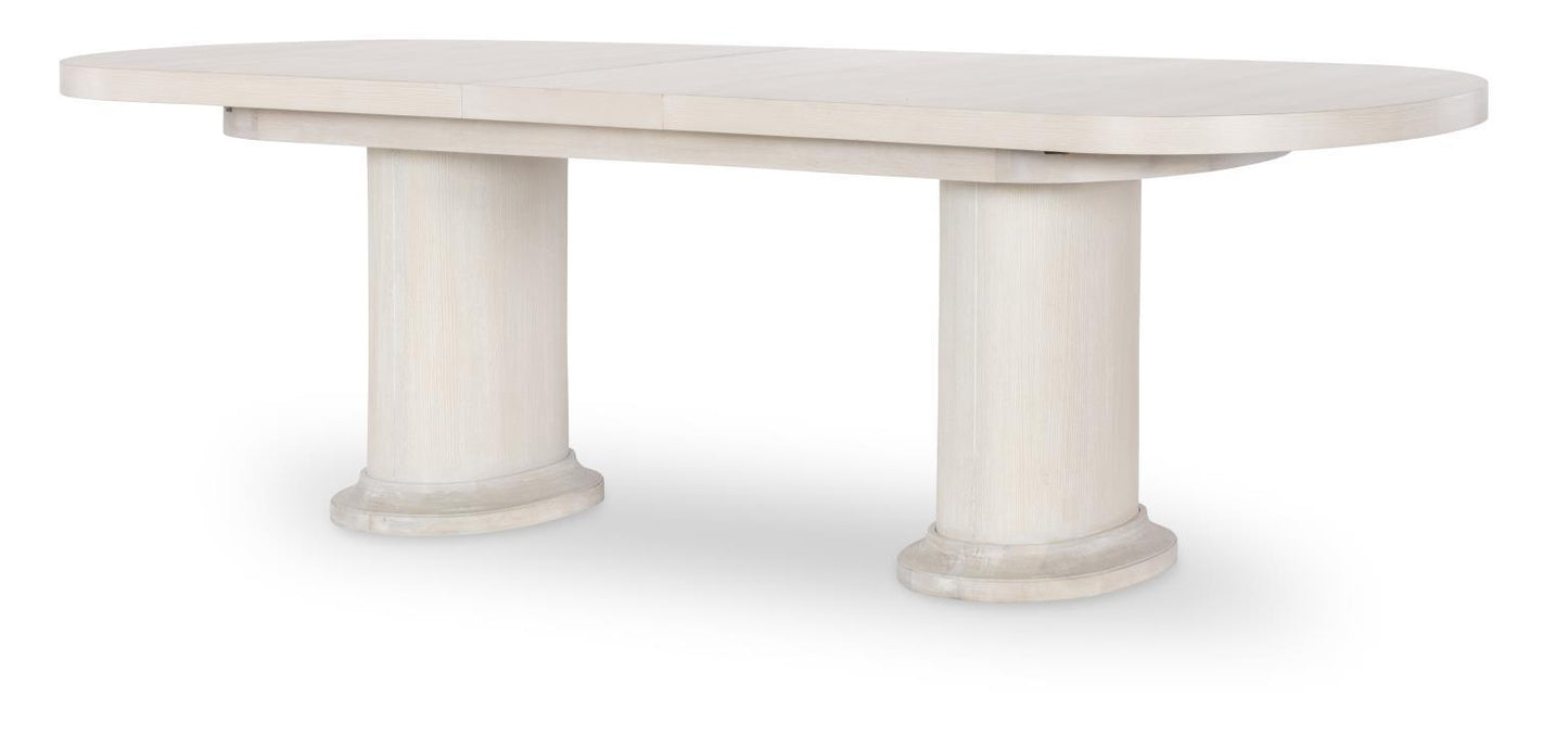 Harmony - Double Pedestal Dining Table Base - Prelude Frost