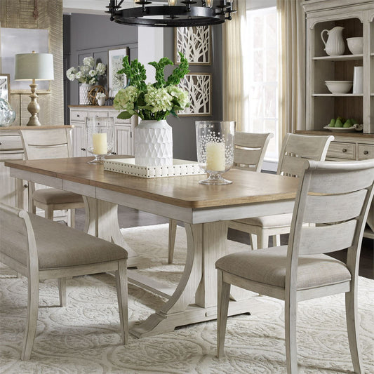 Farmhouse Reimagined - Trestle Table Base - White