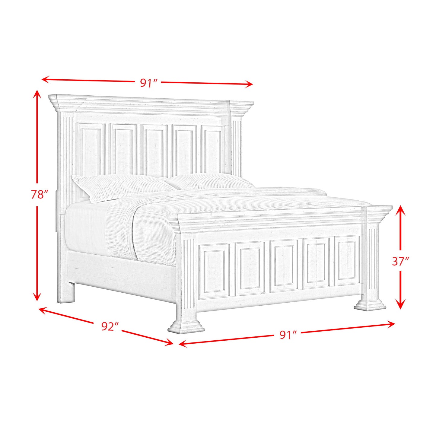 Heather - Panel Bed