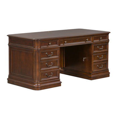 Brayton Manor - Jr Executive Desk Top - Dark Brown