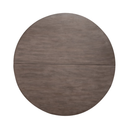 Ocean Isle - Single Pedestal Table Top - Antique White & Dark Brown