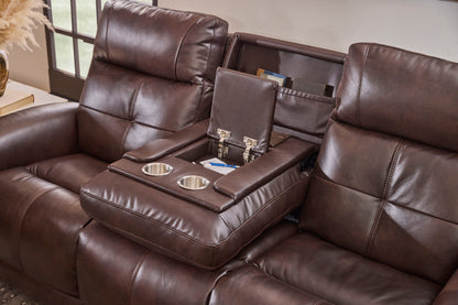 Ranger - Power Reclining Sofa With Console, Power Headrest, Lumbar, Heat & Massage