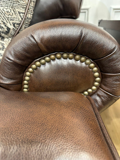 Roberto - Leather Chair - Cocoa