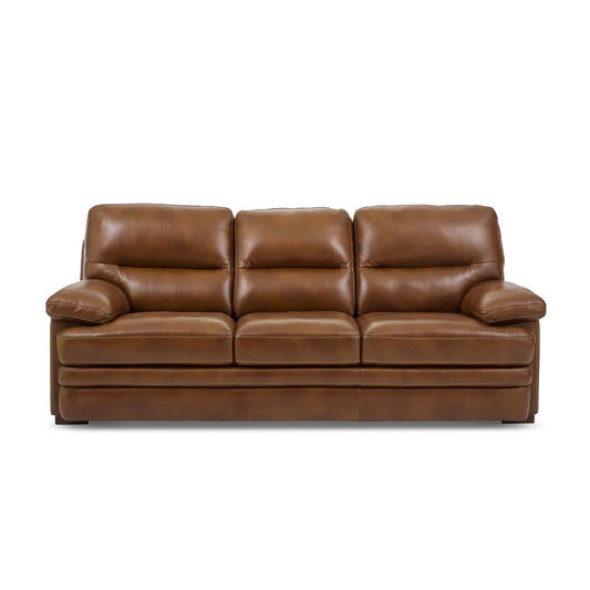 David - Power Reclining Sofa With Power Headrests & Lumbar - Pecan