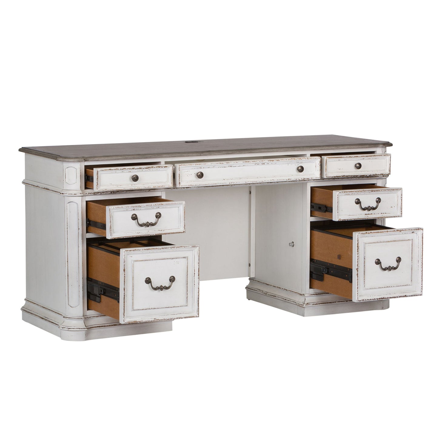Magnolia Manor - Jr Executive Credenza Base - White