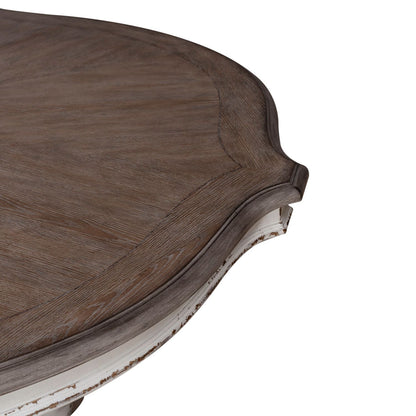Magnolia Manor - Round Pedestal Table Top - Antique White