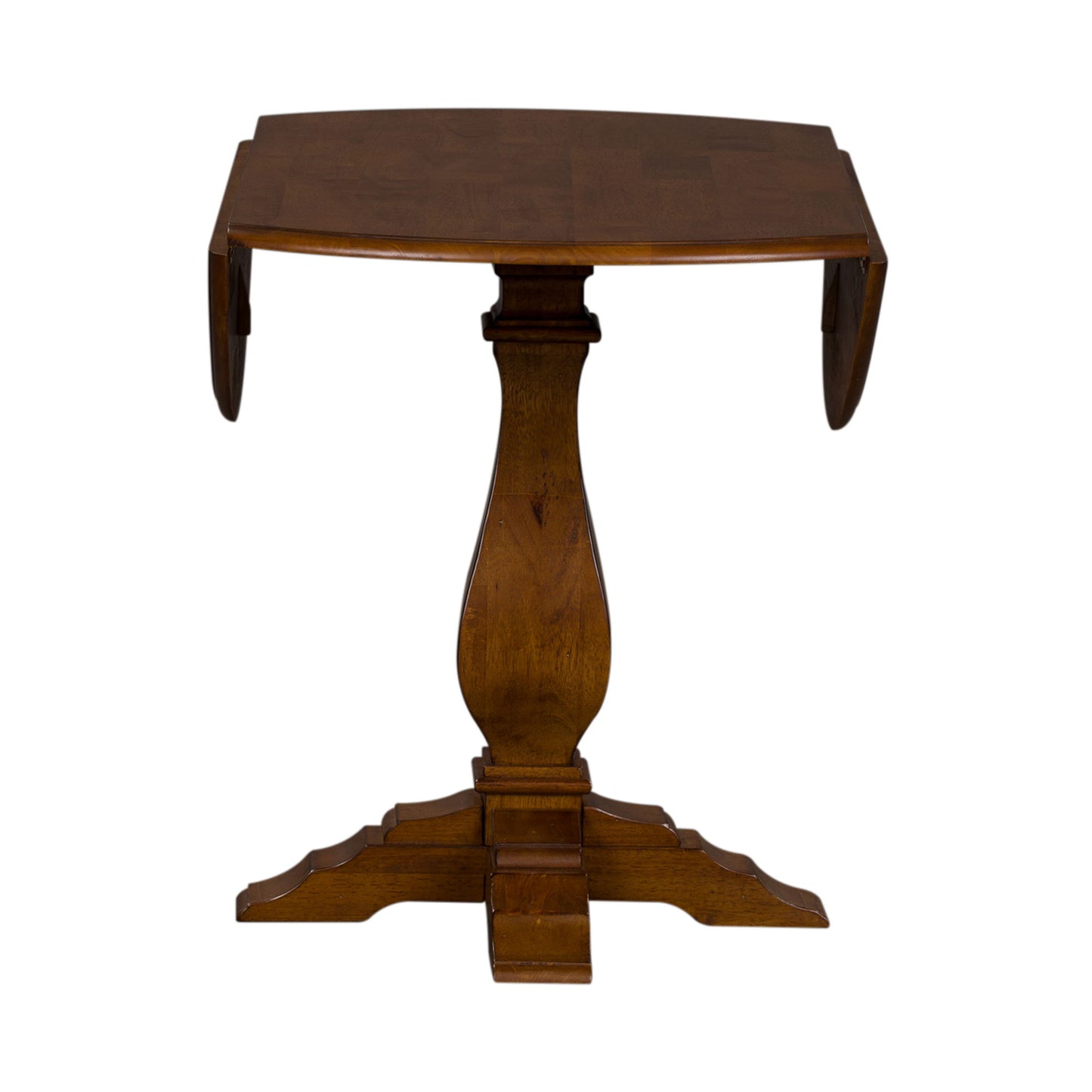 Creations - Drop Leaf Pedestal Table Top - Dark Brown