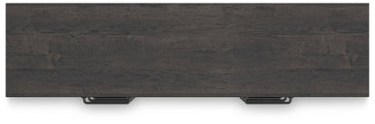Hollivern - Six Drawer Dresser - Dark Gray