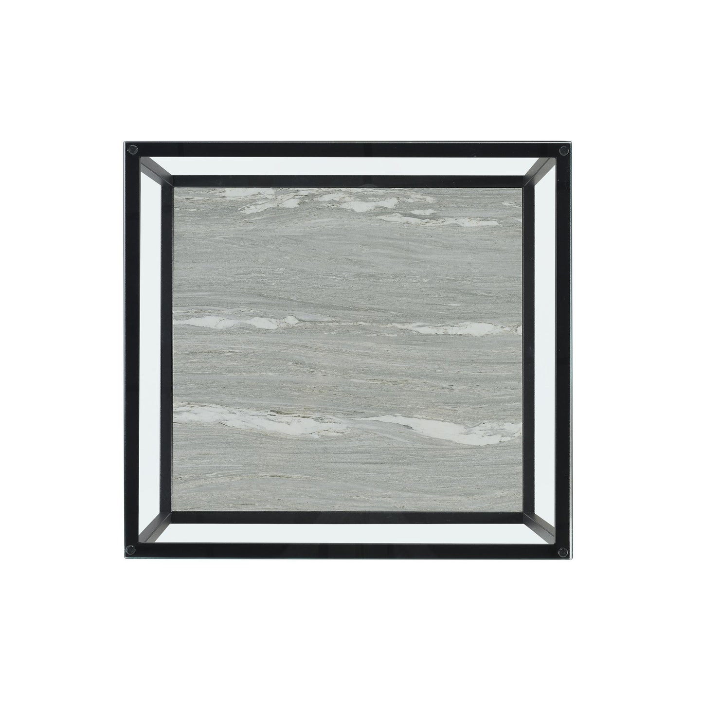 Yasmin - 2 Piece Occasional Table Set Coffee Table & End Table - Gray