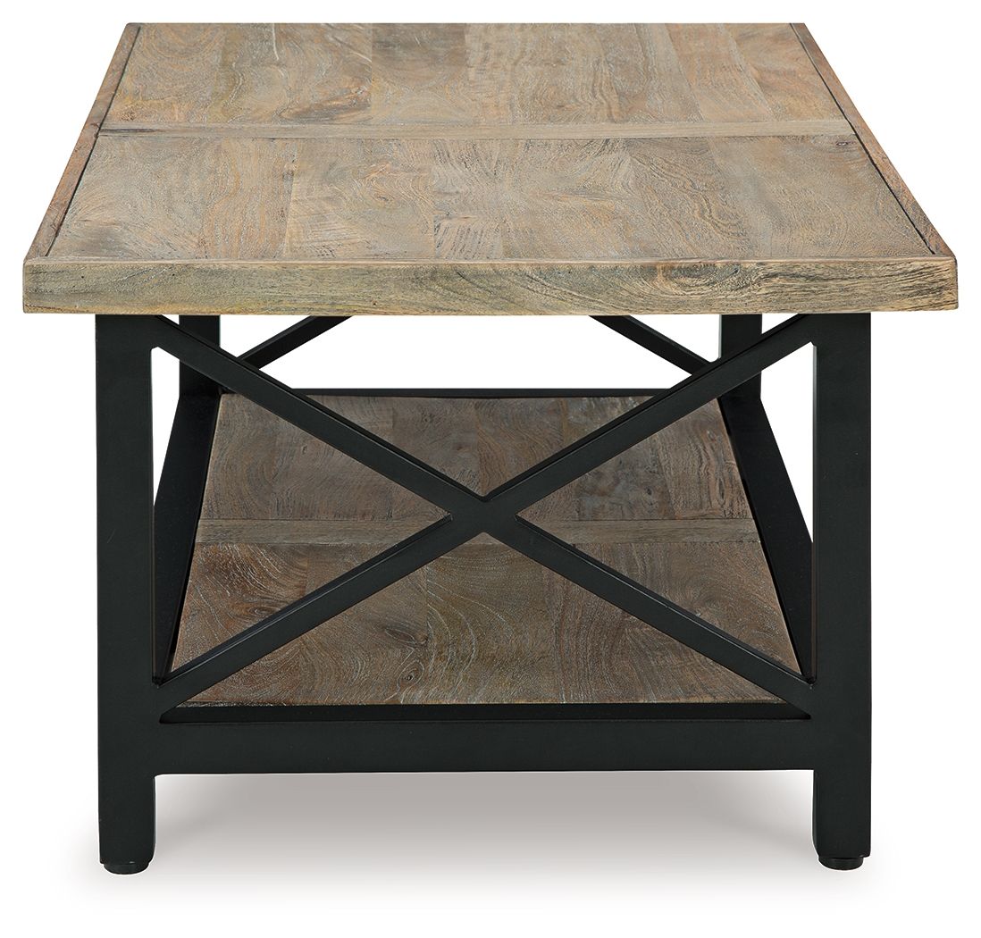 Bristenfort - Rectangular Cocktail Table - Brown / Black