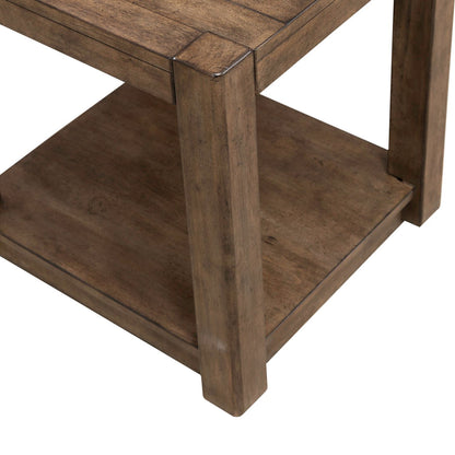 Broadmore - Square Chairside Table - Brown