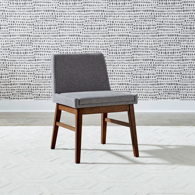 Space Savers - Upholstered Side Chair - Walnut