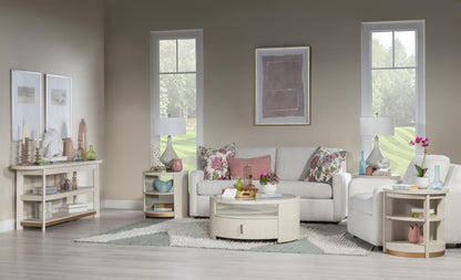 Sloan - Round End Table - Frost