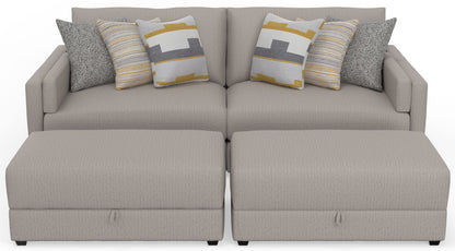 Trevor - Extra Deep Oversized Sofa With Included Storage Cocktail Ottoman
