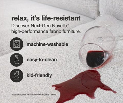 Modmax - Oversized Accent Ottoman - Fabric - Ink