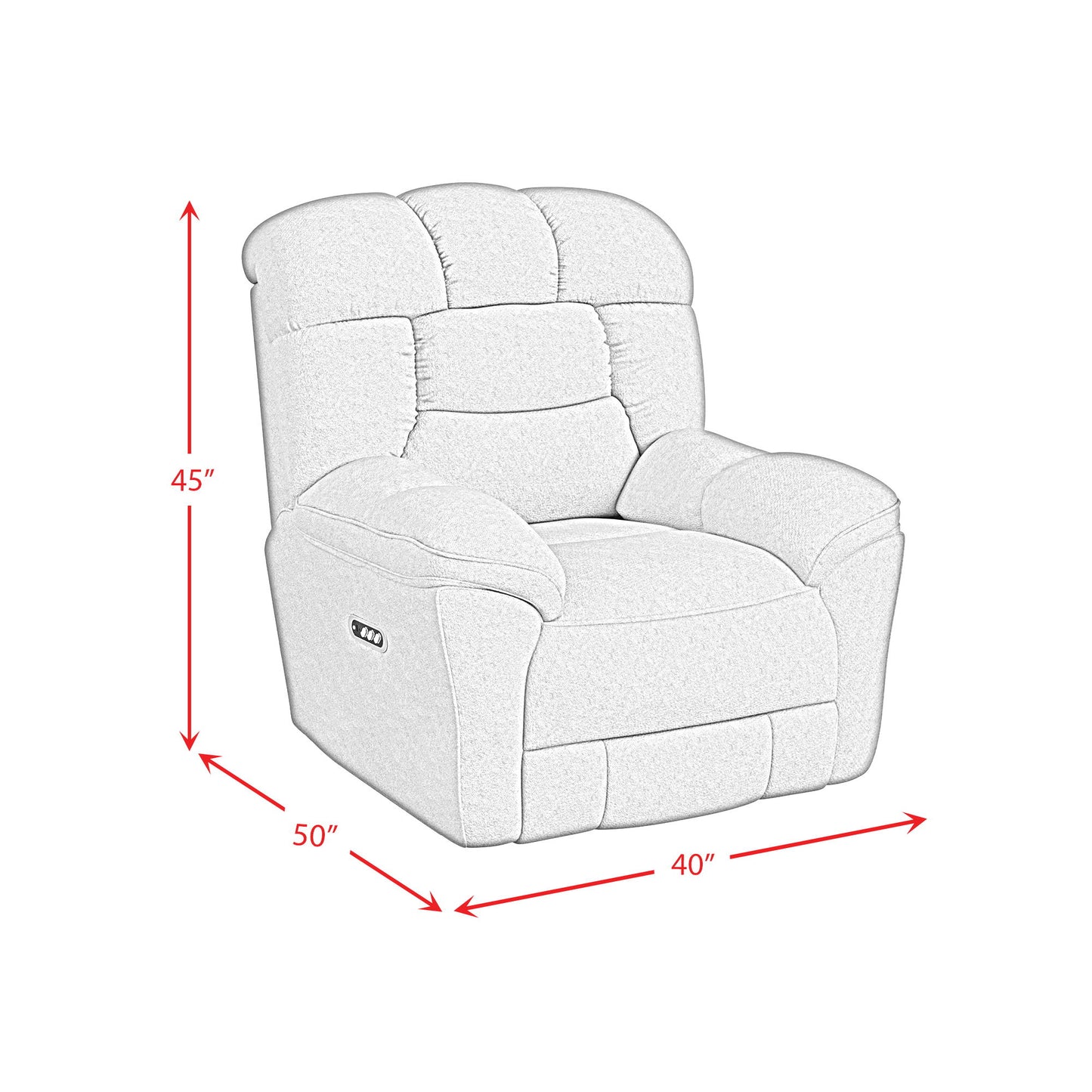 Kelsey - P3 Recliner, Zero Gravity, Memory Foam - Bama Toast