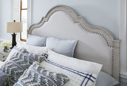 Belhaven - Upholstered Panel Bed With Storage Footboard