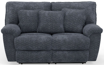 Paxon - Deep Seat Power Reclining Loveseat With Power Adjustable Headrest - Smoke