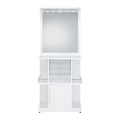 Wendolyn - Wine Cabinet With Light - Glossy White
