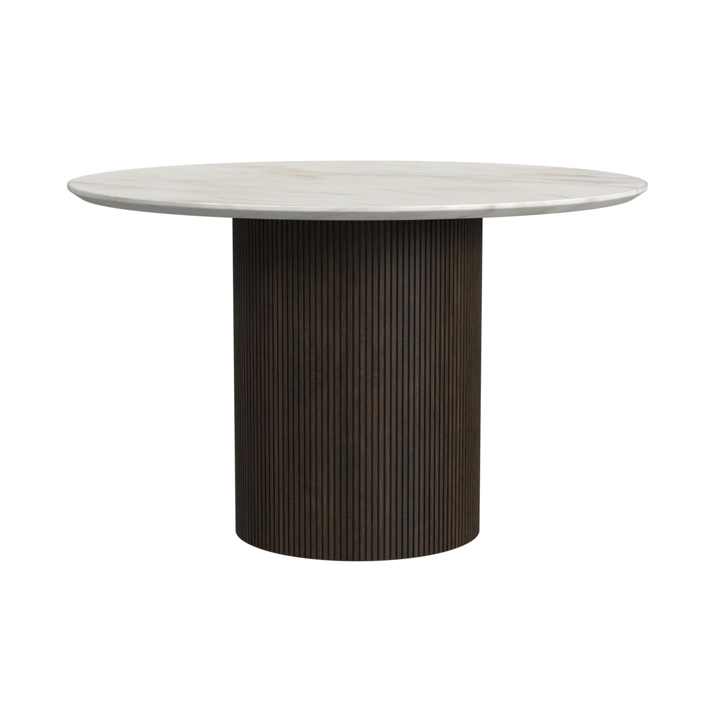 Sylvie - Round Dining Table Base - Dark Brown