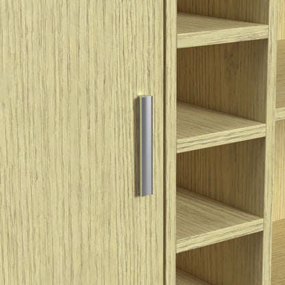 Cambrie - Bar Table With LED - Off-White And Natural