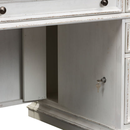 Magnolia Manor - Jr Executive Desk Base - White