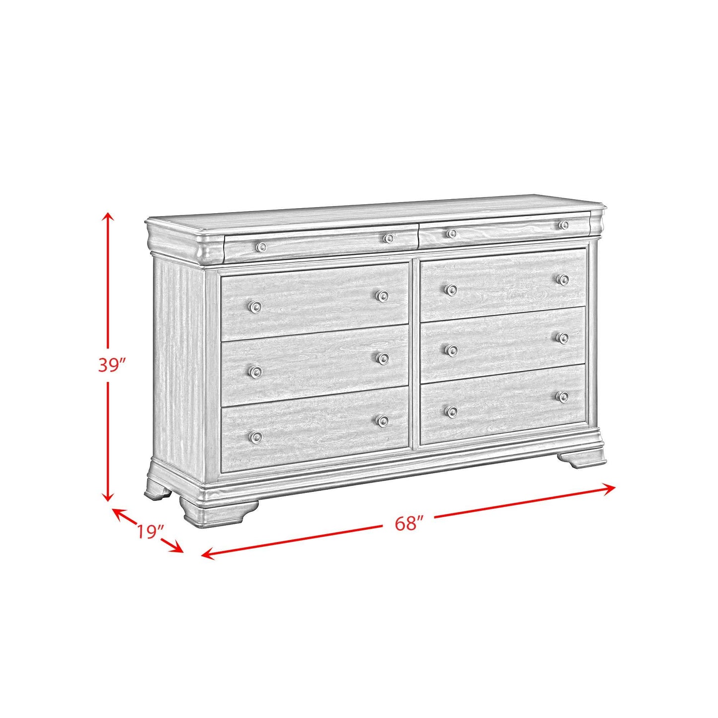 Phillipe - 8-Drawer Dresser