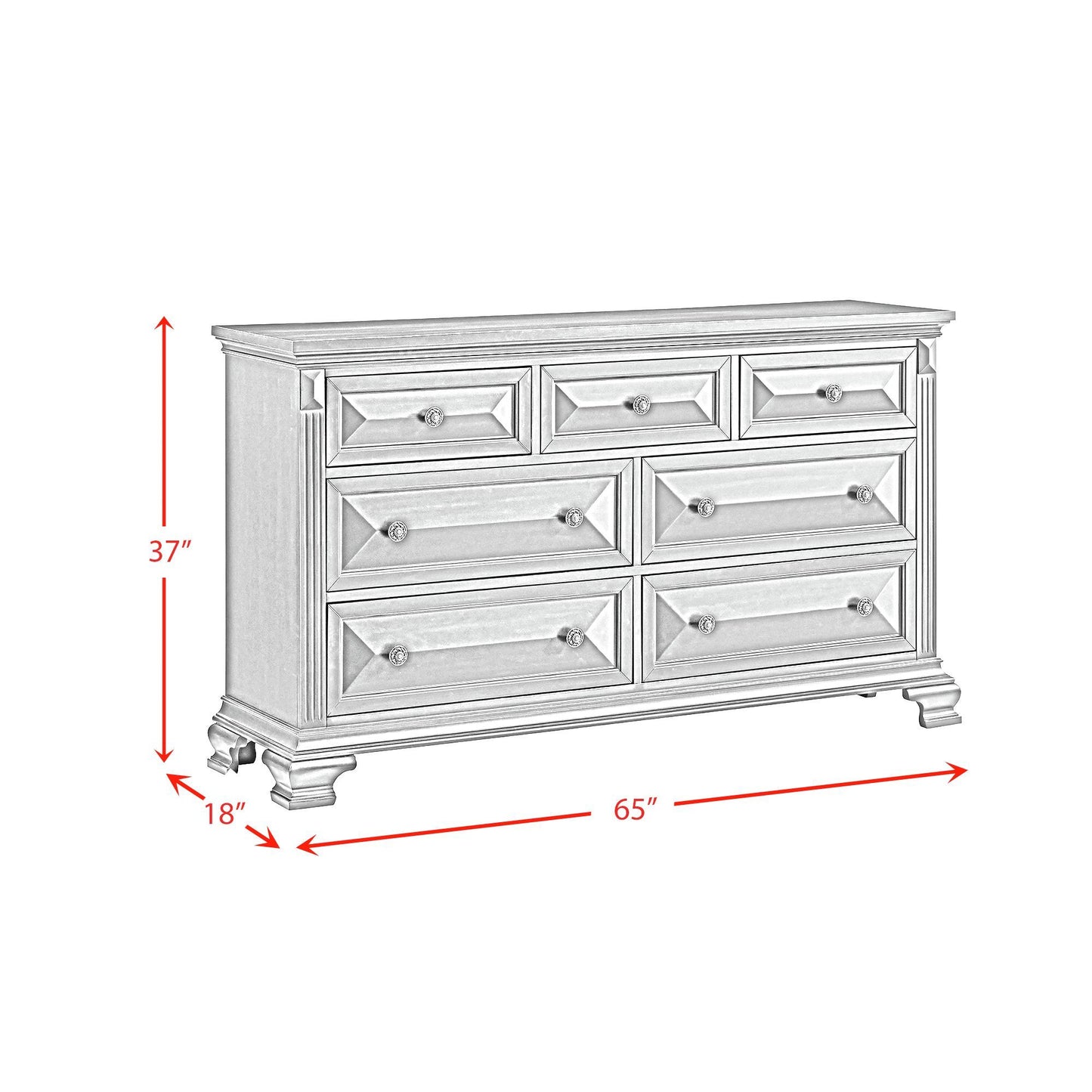 Bridgestone - 7-Drawer Dresser