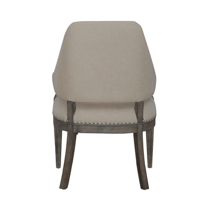 River Place - Trestle Table Top - Riverstone White & Tobacco