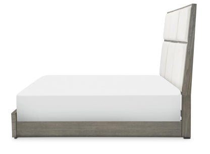 Terra Luna - Upholstered Headboard - King / California King - White Cloud & Nightfall