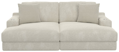 Cozy - 2 Piece Double Wide Chaise With USB Charging Ports