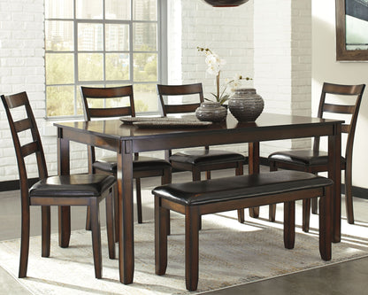 Coviar - Dining Room Table Set (Set of 6) - Brown