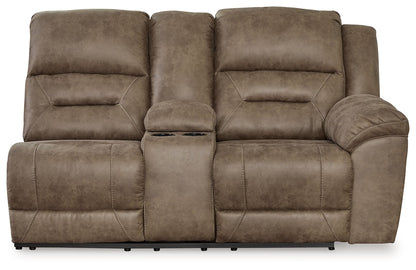Ravenel - Raf Dbl Power Reclining Loveseat With Console - Fossil