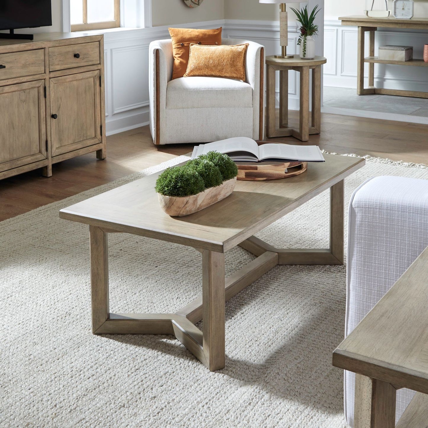 Proximity Place - Rectangular Cocktail Table - Light Brown