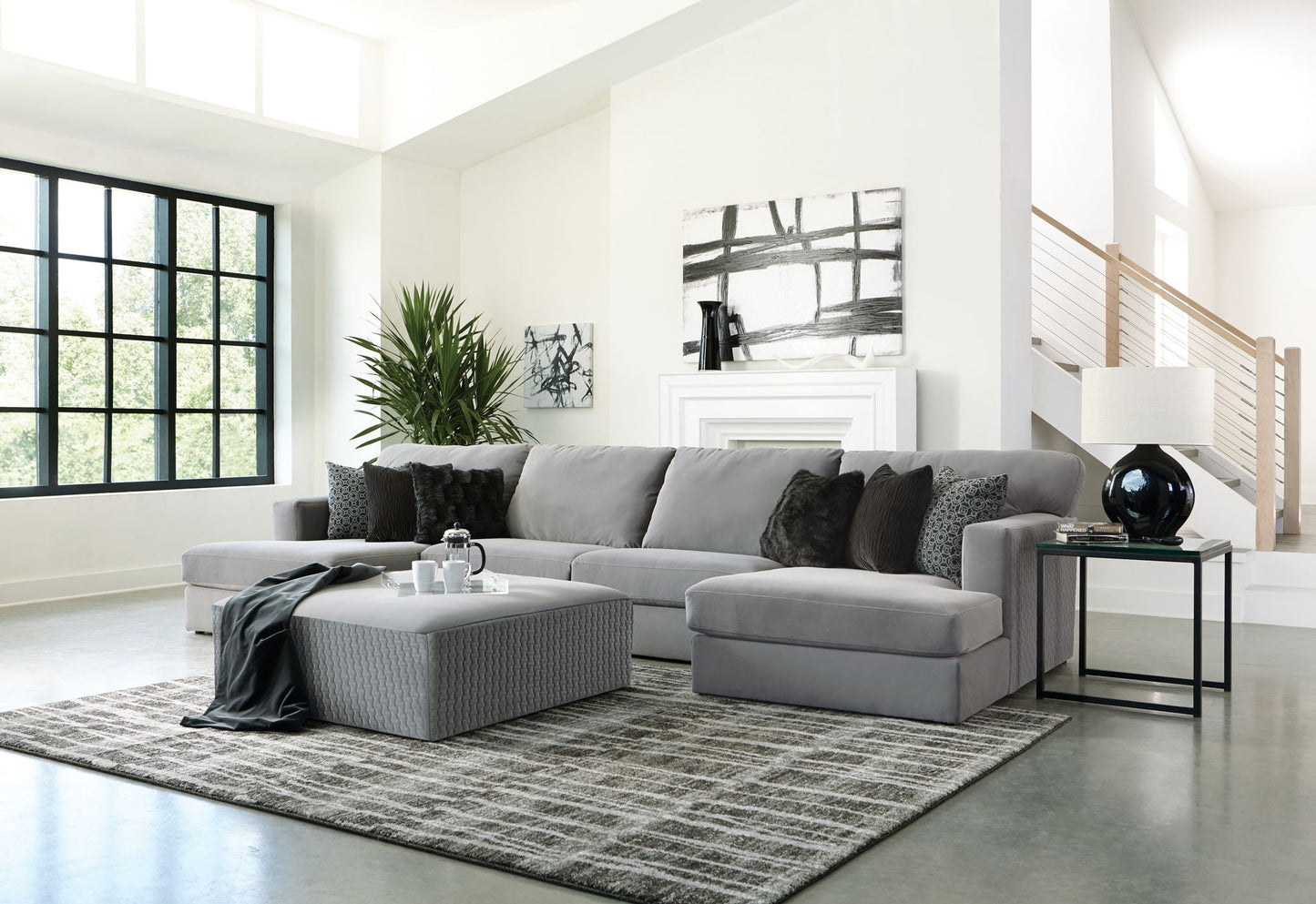 Carlsbad Modular Sectional - LSF Loveseat - Charcoal