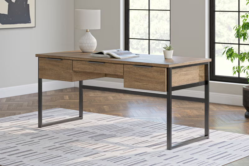 Montia - Home Office Desk - Light Brown