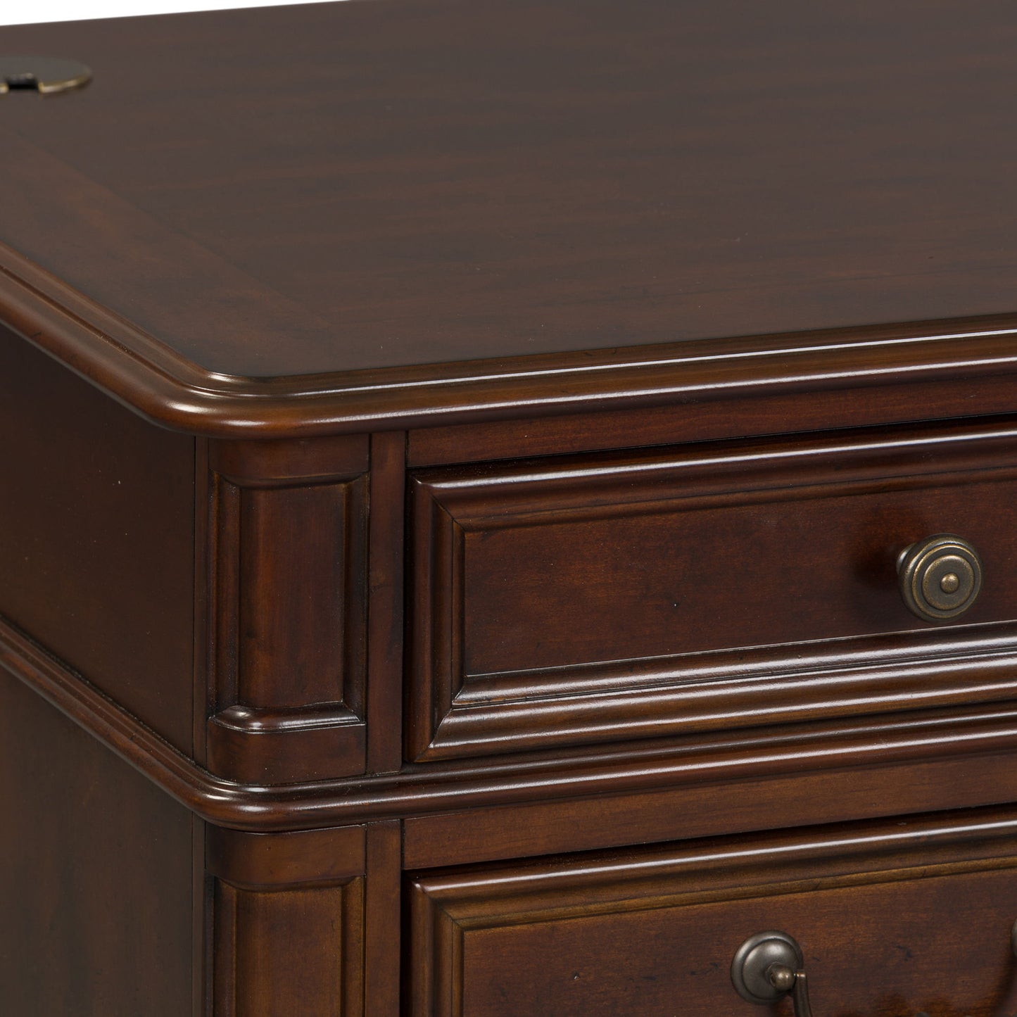 Brayton Manor - Jr Executive Credenza Top - Dark Brown
