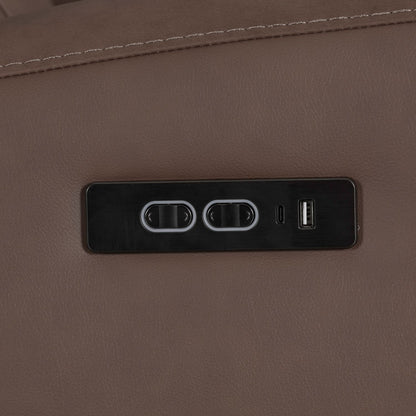 Beckham - Loveseat With Console P2 & ZG - Brown