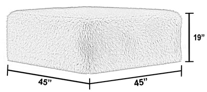 Bankside - Fabric Cocktail Ottoman - Gray