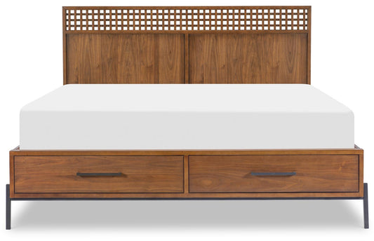 Midland - Queen / King Bed Side Rails- Warm Amber