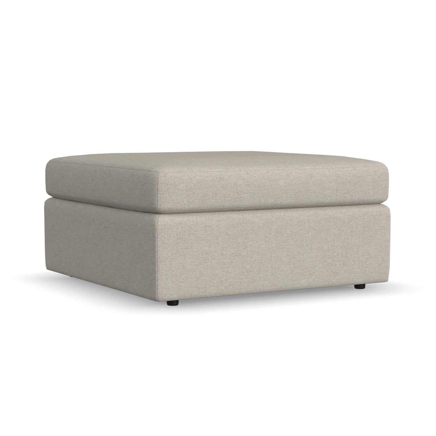 Sky - Fabric Stationary Square Cocktail Ottoman