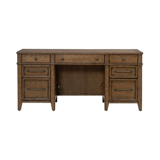 Carolina Park - Jr Executive Credenza - Amber Brown