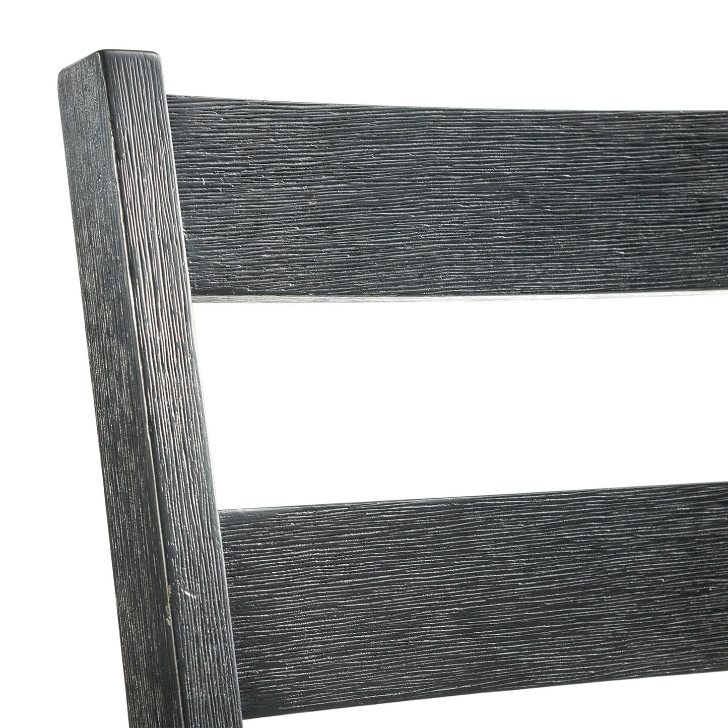 Martin - Dining Side Chair With Gray Fabric (Set of 2) - Black Finish