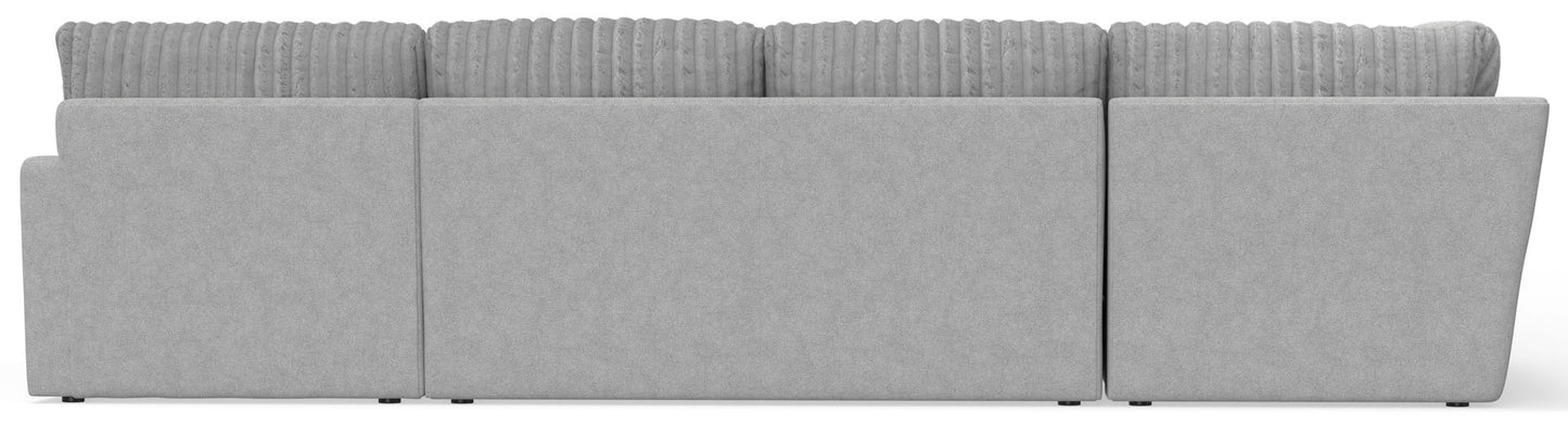 Titan - Sectional With Comfort Coil Seating And Accent Pillows Included