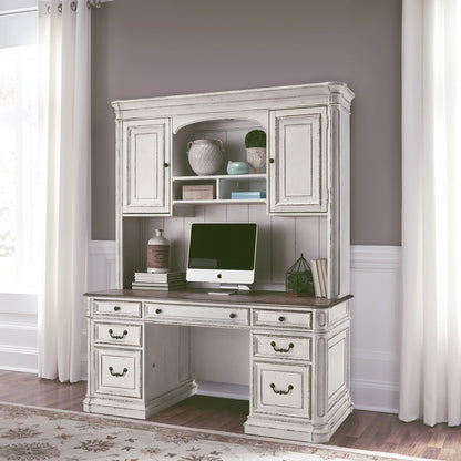 Magnolia Manor - Jr Executive Credenza Base - White