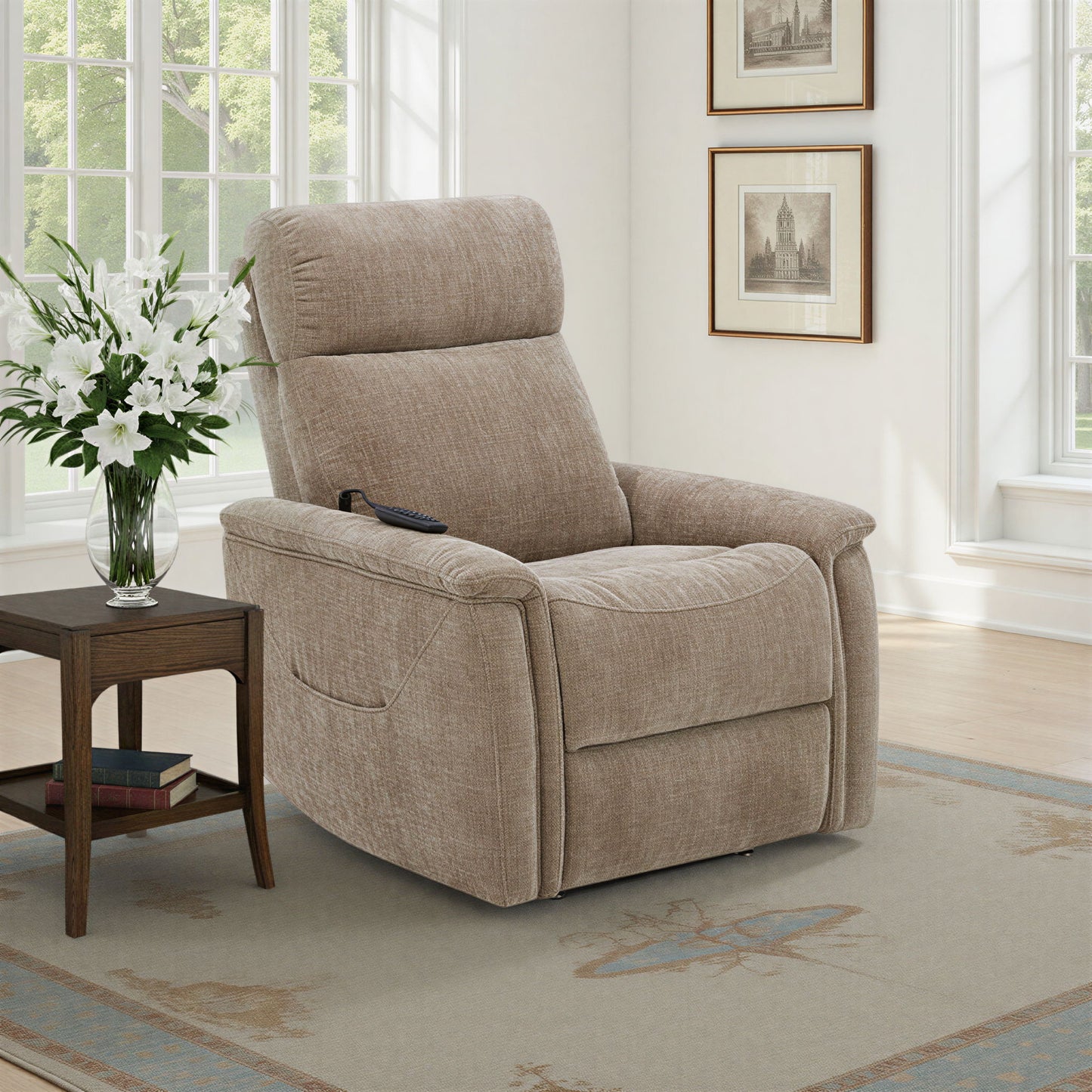 Luma - Power Lift Recliner With Power Headrest, Lumbar, Heat & Massage